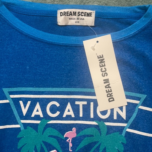DREAM SCENE by WILDFOX Pullover in Bright Blue size XXS - Picture 2 of 4